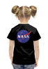 Заказать детскую футболку в Москве. Футболка с полной запечаткой для девочек Space. NASA от The Spaceway  - готовые дизайны и нанесение принтов.