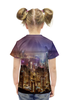 Заказать детскую футболку в Москве. Футболка с полной запечаткой для девочек night city от Fil6 - готовые дизайны и нанесение принтов.