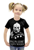 Заказать детскую футболку в Москве. Футболка с полной запечаткой для девочек Путь воина от shop-viking - готовые дизайны и нанесение принтов.