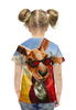 Заказать детскую футболку в Москве. Футболка с полной запечаткой для девочек Кенгуру Джекпот от lordzedd - готовые дизайны и нанесение принтов.