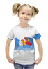 Заказать детскую футболку в Москве. Футболка с полной запечаткой для девочек Зайцы пилоты от Дмитрий Соколов - готовые дизайны и нанесение принтов.