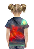 Заказать детскую футболку в Москве. Футболка с полной запечаткой для девочек Оттенки неба от THE_NISE  - готовые дизайны и нанесение принтов.