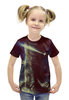 Заказать детскую футболку в Москве. Футболка с полной запечаткой для девочек Годзилла от bordo - готовые дизайны и нанесение принтов.
