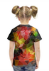 Заказать детскую футболку в Москве. Футболка с полной запечаткой для девочек Пестрые треугольники от IrinkaArt  - готовые дизайны и нанесение принтов.