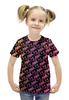 Заказать детскую футболку в Москве. Футболка с полной запечаткой для девочек Fortnite & Marshmello от weeert - готовые дизайны и нанесение принтов.