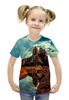 Заказать детскую футболку в Москве. Футболка с полной запечаткой для девочек Аризона от THE_NISE  - готовые дизайны и нанесение принтов.