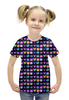 Заказать детскую футболку в Москве. Футболка с полной запечаткой для девочек Космокоты от junchiizh@gmail.com - готовые дизайны и нанесение принтов.