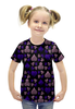 Заказать детскую футболку в Москве. Футболка с полной запечаткой для девочек Покер от THE_NISE  - готовые дизайны и нанесение принтов.