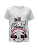 Заказать детскую футболку в Москве. Футболка с полной запечаткой для девочек Панда в наушниках от denis01001 - готовые дизайны и нанесение принтов.