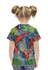 Заказать детскую футболку в Москве. Футболка с полной запечаткой для девочек Золотые рыбки от rikart - готовые дизайны и нанесение принтов.