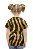 Заказать детскую футболку в Москве. Футболка с полной запечаткой для девочек Тигровый от nadegda - готовые дизайны и нанесение принтов.