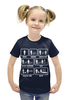 Заказать детскую футболку в Москве. Футболка с полной запечаткой для девочек Эволюция от ПРИНТЫ ПЕЧАТЬ  - готовые дизайны и нанесение принтов.