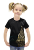 Заказать детскую футболку в Москве. Футболка с полной запечаткой для девочек Сказочная ёлка от queen  - готовые дизайны и нанесение принтов.