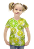 Заказать детскую футболку в Москве. Футболка с полной запечаткой для девочек Цветы  от THE_NISE  - готовые дизайны и нанесение принтов.