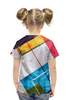Заказать детскую футболку в Москве. Футболка с полной запечаткой для девочек Геометрия от Алексей Хонявин - готовые дизайны и нанесение принтов.