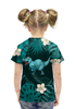 Заказать детскую футболку в Москве. Футболка с полной запечаткой для девочек Динозавр от Amerikanka - готовые дизайны и нанесение принтов.