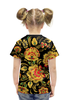 Заказать детскую футболку в Москве. Футболка с полной запечаткой для девочек Хохлома от Анна Веснушка - готовые дизайны и нанесение принтов.