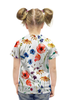 Заказать детскую футболку в Москве. Футболка с полной запечаткой для девочек Полевые цветы от Romanova - готовые дизайны и нанесение принтов.
