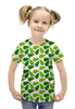 Заказать детскую футболку в Москве. Футболка с полной запечаткой для девочек Елки  от FireFoxa - готовые дизайны и нанесение принтов.