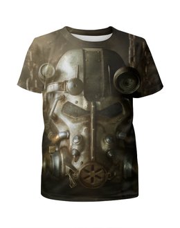 Заказать детскую футболку в Москве. Футболка с полной запечаткой для девочек Fallout 4 от CoolDesign - готовые дизайны и нанесение принтов.