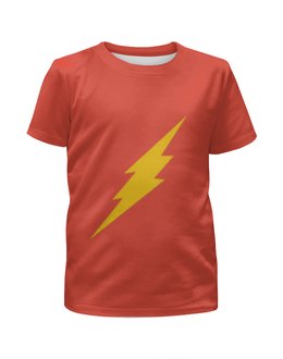 Заказать детскую футболку в Москве. Футболка с полной запечаткой для девочек The Flash от Y L - готовые дизайны и нанесение принтов.