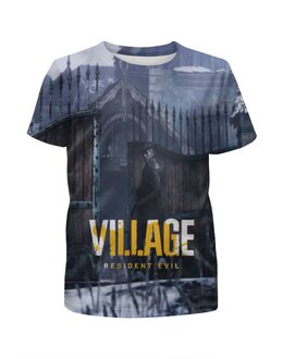 Заказать детскую футболку в Москве. Футболка с полной запечаткой для девочек Resident Evil : Village от  PRO_DESIGN - готовые дизайны и нанесение принтов.