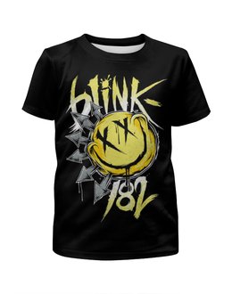 Заказать детскую футболку в Москве. Футболка с полной запечаткой для девочек Blink-182 от aleks_say - готовые дизайны и нанесение принтов.