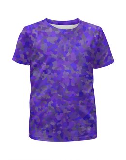 Заказать детскую футболку в Москве. Футболка с полной запечаткой для девочек Glowing purple от mistral3000@mail.ru - готовые дизайны и нанесение принтов.