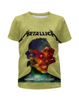 Заказать детскую футболку в Москве. Футболка с полной запечаткой для девочек Metallica Band от Leichenwagen - готовые дизайны и нанесение принтов.