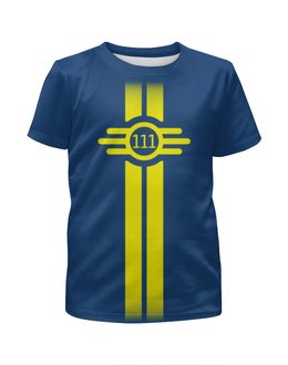 Заказать детскую футболку в Москве. Футболка с полной запечаткой для девочек Fallout от printik - готовые дизайны и нанесение принтов.