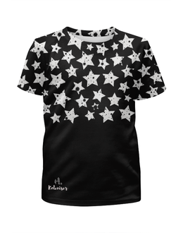 Заказать детскую футболку в Москве. Футболка с полной запечаткой для девочек Stars от Никита Коледенков - готовые дизайны и нанесение принтов.