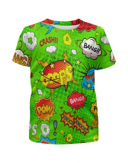 Заказать детскую футболку в Москве. Футболка с полной запечаткой для девочек Кислотный арт от THE_NISE  - готовые дизайны и нанесение принтов.