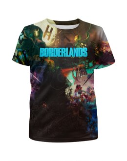 Заказать детскую футболку в Москве. Футболка с полной запечаткой для девочек Borderlands от THE_NISE  - готовые дизайны и нанесение принтов.