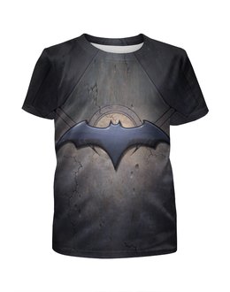 Заказать детскую футболку в Москве. Футболка с полной запечаткой для девочек Batman от ПРИНТЫ ПЕЧАТЬ  - готовые дизайны и нанесение принтов.