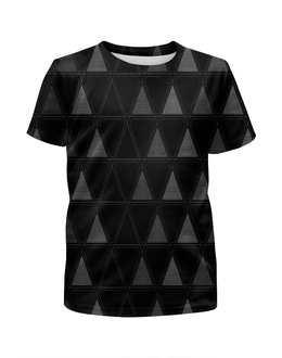 Заказать детскую футболку в Москве. Футболка с полной запечаткой для девочек треугольник от THE_NISE  - готовые дизайны и нанесение принтов.