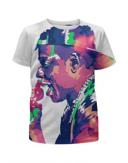 Заказать детскую футболку в Москве. Футболка с полной запечаткой для девочек Jay-Z от sandster - готовые дизайны и нанесение принтов.