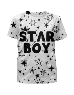 Заказать детскую футболку в Москве. Футболка с полной запечаткой для девочек Starboy от Artman - готовые дизайны и нанесение принтов.