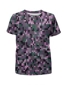 Заказать детскую футболку в Москве. Футболка с полной запечаткой для девочек Fashion Pixel от THE_NISE  - готовые дизайны и нанесение принтов.
