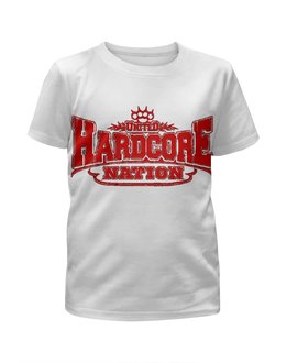 Заказать детскую футболку в Москве. Футболка с полной запечаткой для девочек United Hardcore Nation от Серега Шнайдер - готовые дизайны и нанесение принтов.