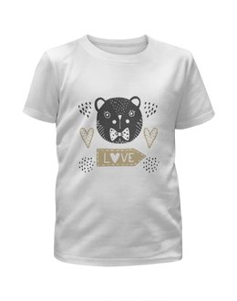 Заказать детскую футболку в Москве. Футболка с полной запечаткой для девочек мишка от THE_NISE  - готовые дизайны и нанесение принтов.