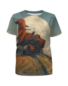 Заказать детскую футболку в Москве. Футболка с полной запечаткой для девочек The rover от sandster - готовые дизайны и нанесение принтов.