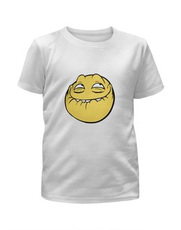 Заказать детскую футболку в Москве. Футболка с полной запечаткой для девочек лицо mem от THE_NISE  - готовые дизайны и нанесение принтов.