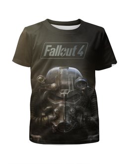 Заказать детскую футболку в Москве. Футболка с полной запечаткой для девочек Fallout 4 от madw - готовые дизайны и нанесение принтов.
