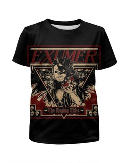 Заказать детскую футболку в Москве. Футболка с полной запечаткой для девочек Exumer (thrash metal band) от Leichenwagen - готовые дизайны и нанесение принтов.