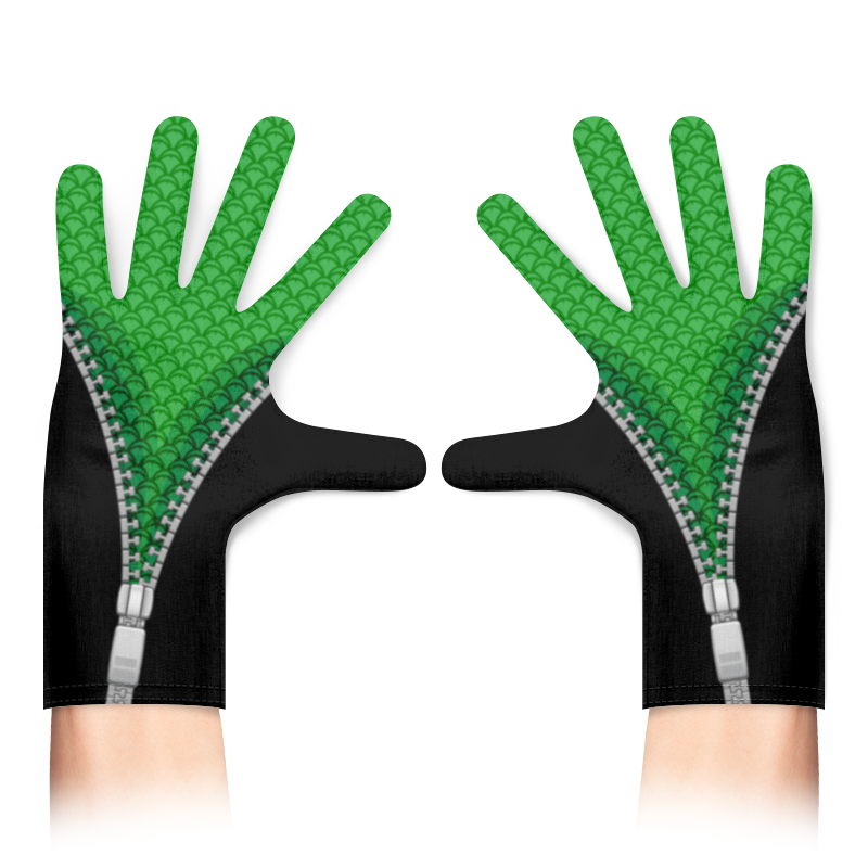 Printio Перчатки с полной запечаткой Зеленые лапки printio футболка с полной запечаткой мужская лапки лапки
