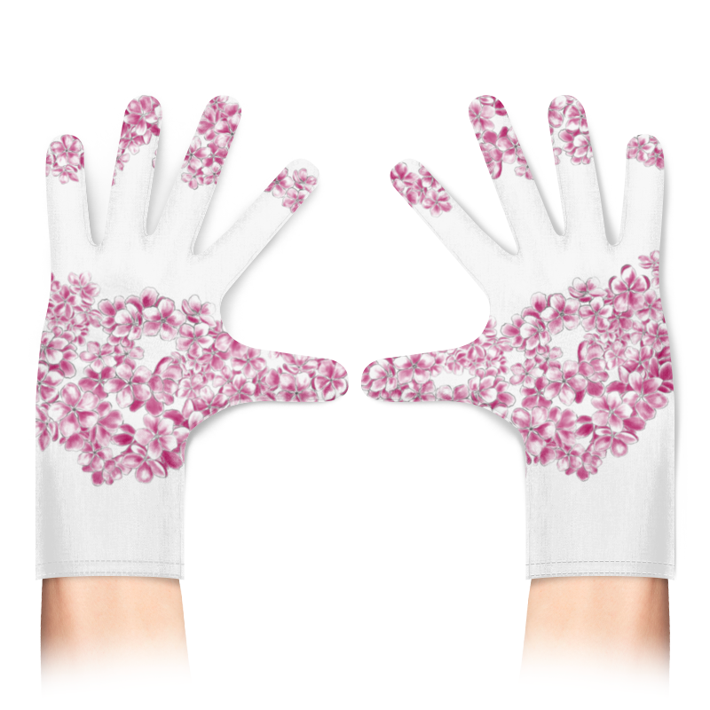 Printio Перчатки с полной запечаткой Цветущая вишня printio футболка с полной запечаткой для девочек цветущая вишня
