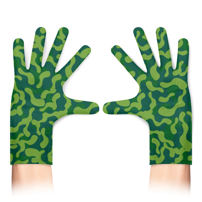 Printio Перчатки с полной запечаткой Камуфляж перчатки sprut зеленый