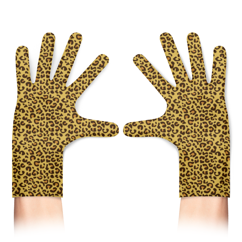 Printio Перчатки с полной запечаткой Леопардовый printio футболка с полной запечаткой женская леопардовый
