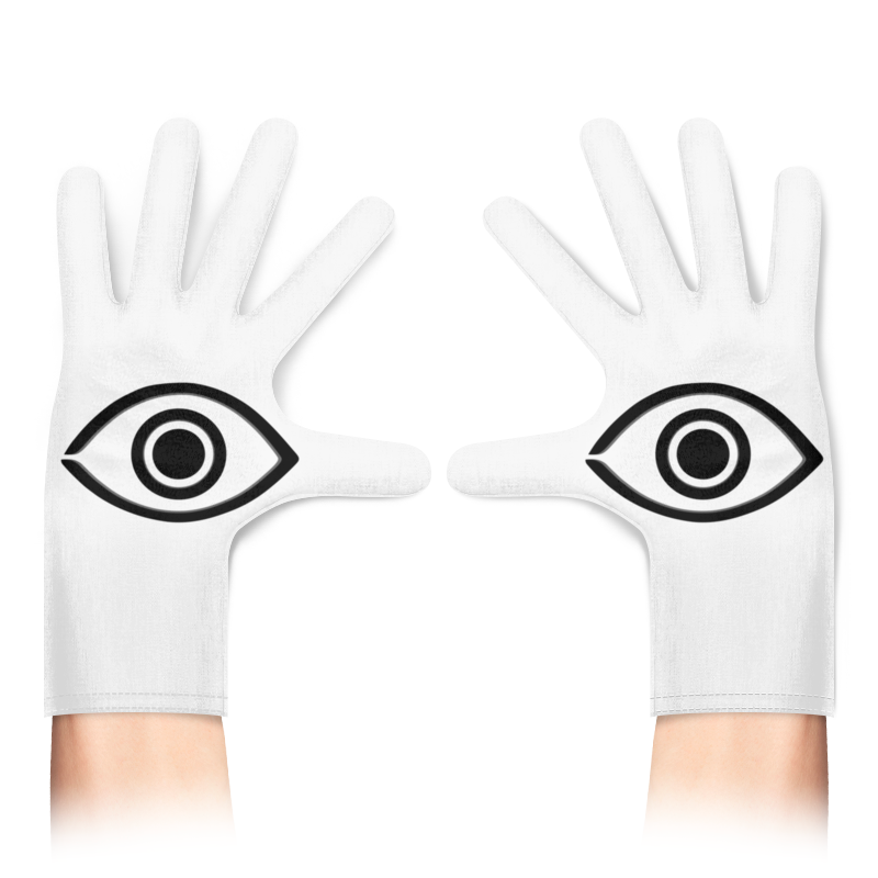 Printio Перчатки с полной запечаткой Бездомный бог (маска с глазом)