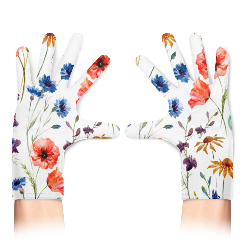 Printio Перчатки с полной запечаткой Полевые цветы printio перчатки с полной запечаткой полевые цветы